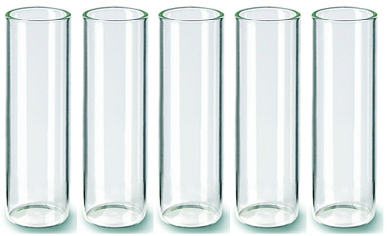 Test tubes with flat bottom, various sizes, glass, set of 5 image 5