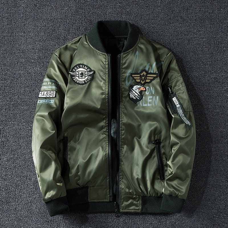 Winter Flying Eagle & New York Rocket Stylish Bomber Jackets - Etsy UK