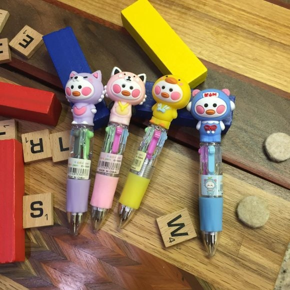 Animal Multi Color Ballpoint Pens 4 PACK Etsy