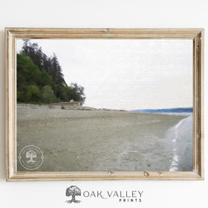 PRINTABLE | Whidbey Island - Honeymoon Bay - Washington - Puget Sound - low tide - PNW art print - Pacific Northwest art print