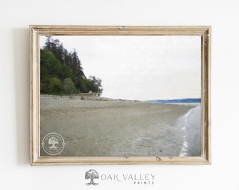Whidbey Island Art Print: Honeymoon Bay, Puget Sound (Digital Download)