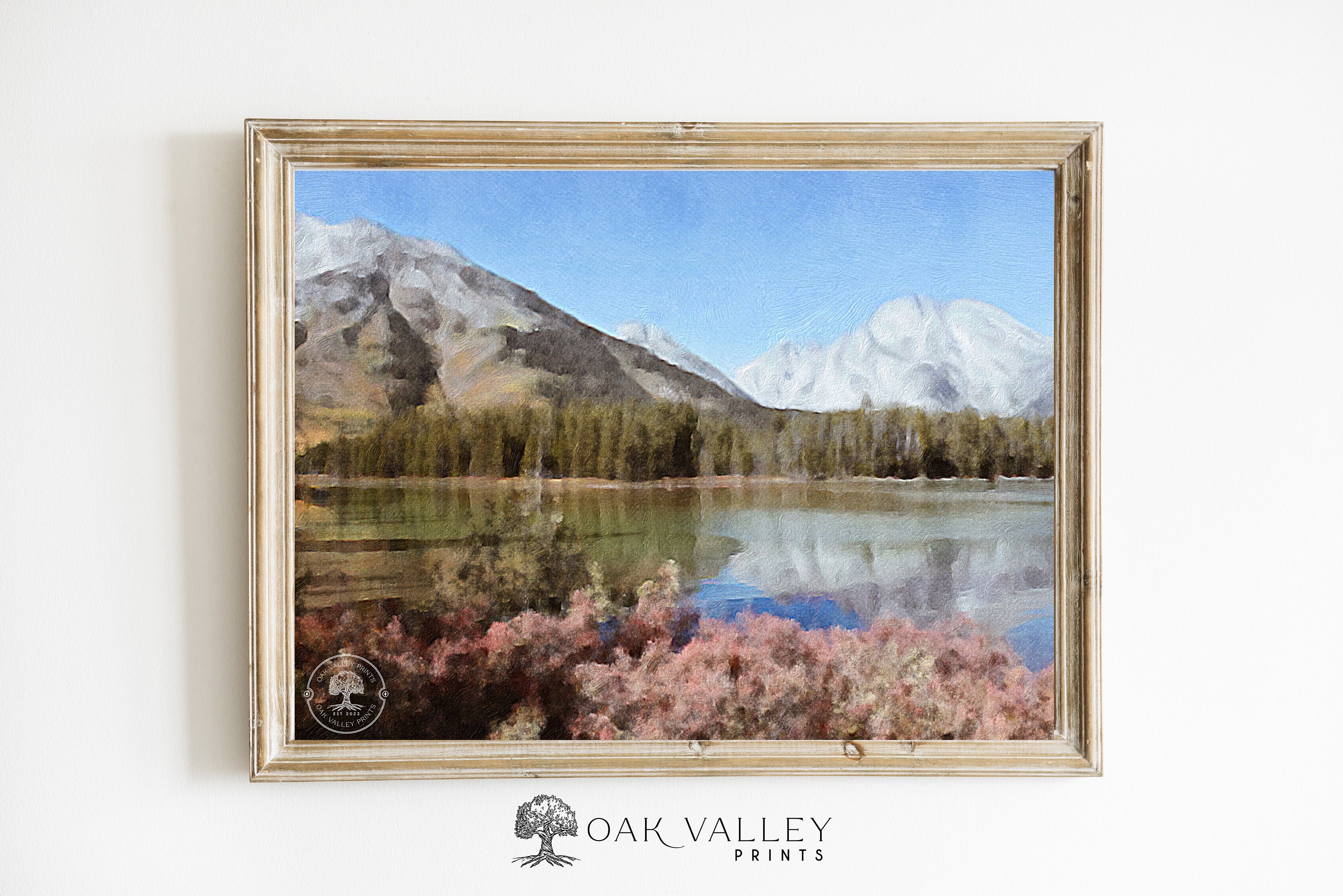 Jenny Lake - Grand Teton National Park - Wyoming - Jackson Hole - mountain art print - lake art print - mountain wall art - horizontal art