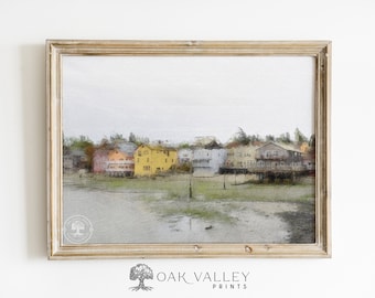 Coupeville Washington Print: Whidbey Island Coastal Home Art (Digital Download
