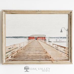 PRINTABLE | Coupeville, Washington, Whidbey Island, Pacific Northwest, coastal art print, downloadable, PNW, home decor, wall art, moody