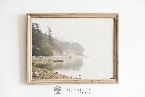 Whidbey Island Coastal Art Print: Pacific Northwest Landscape (Digital Download)