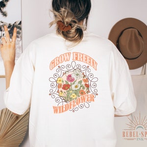 Grow Freely Wildflower Wildflower PNG Boho Sublimation - Etsy