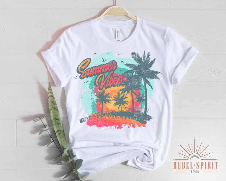 Summer Vibes PNG Beach Vibes PNG Retro Sublimation Design - Etsy