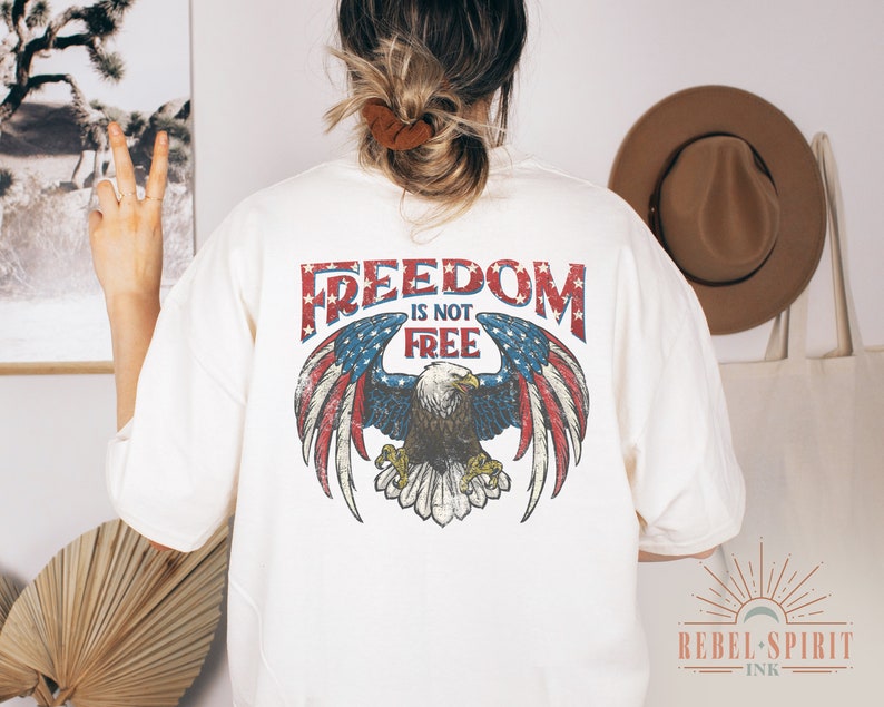 Freedom is Not Free PNG Retro America PNG 4th of July PNG - Etsy