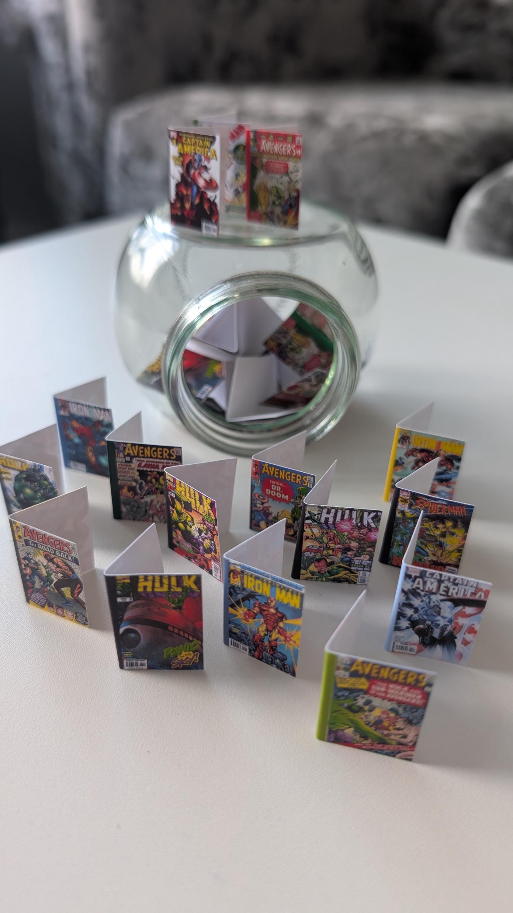 Foldable Mini Comics 40 Printable Mini Marvel Comic Book Covers | DIY Miniature Books ...
