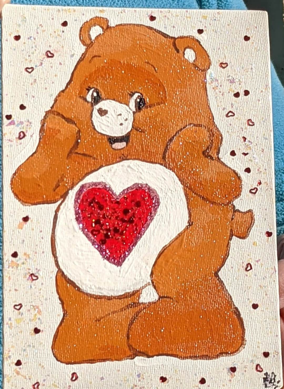 5x7 Care Bear Painting - Etsy