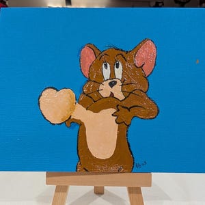 Adorable tarjeta de San Valentín de Jerry Mouse: linda felicitación inspirada en dibujos animados para niños y adultos