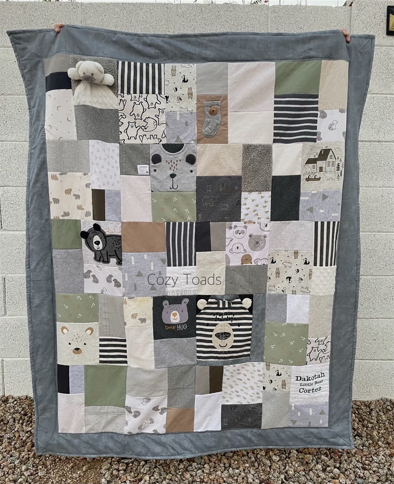 Baby Clothes Quilt, Upcycling Baby Clothes, Baby Outfit Blanket