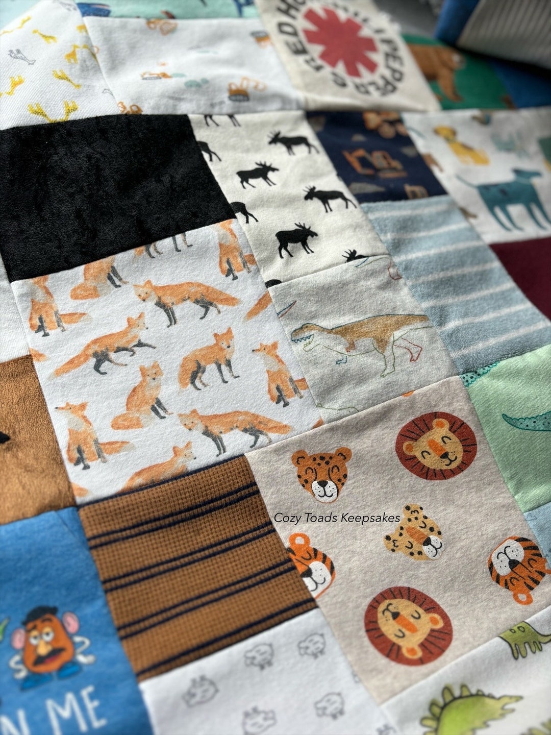 Baby Clothes Quilt, Upcycling Baby Clothes, Baby Outfit Blanket