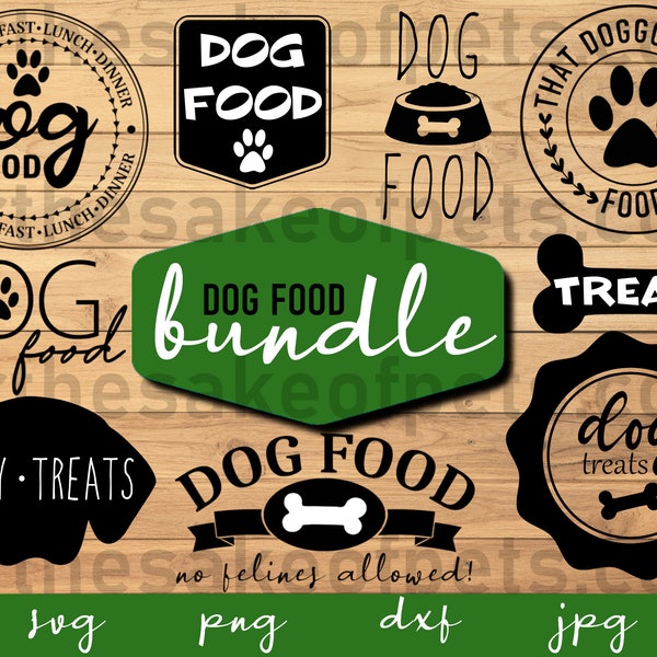 Dog Food Container Labels SVG, Dog Food Container Labels PNG, Dog Food Bundle SVG, Dog Food Labels, Dog Treat Labels, Pet Food Labels