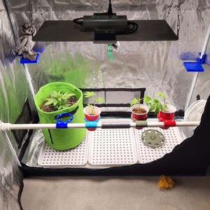 Grow Tent Kit-Horizontal Solo cup Pvc Bracket Kit 4 or 2-solocup options and 2 pole to pvc clamps image 2