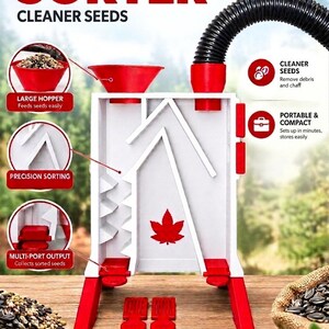 Seed sorter-Table top- 3D PRINT FILE ONLY-Digital Download- not a physical item, Make your own