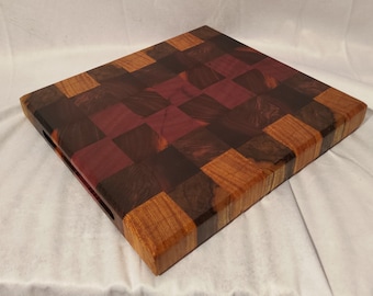 Dark Mix Exotic Wood cutting board
