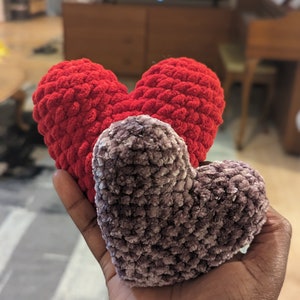 Crochet Amigurumi Stuffed Heart Mother's Day Gift Toy