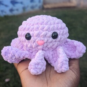 Crochet Amigurumi Stuffed Animal Octopus Plushie Baby Toy