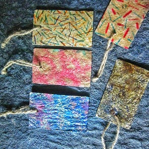 Recyclingpapier Stempel Anhänger,Ornamentstempel,Ein Set Etikett,Nachhaltiger Anhänger,Dekorativer Stempel Geschenk,Recycling Stempel,Glücksstempel,Ein Set