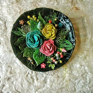 Rosa Quilling-Rahmen aus Recyclingpapier, Papierdekoration, Partydekoration, Papierdekoration, Papierdekoration, Partydekoration, Papierdekoration, Sommerdekoration