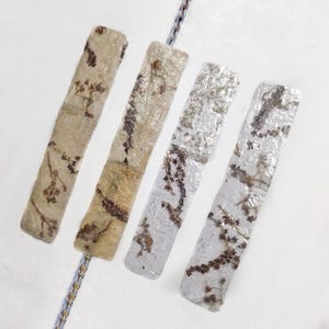 Vintage Pressed Flower Bookmark Set: Recycled Plastic, Botanical Design