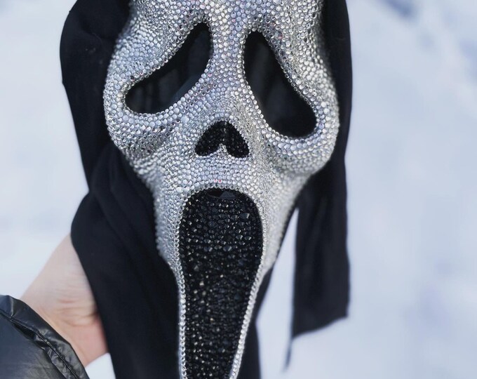 Rhinestone Ghostface Mask Etsy