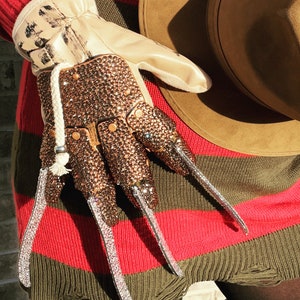Freddy Glove- Bling Bedazzled Rhinestoned Nightmare on Elm Street