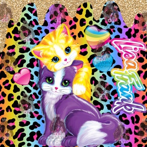 Lisa Frank Inspired 20oz  Tumbler Sublimation Transfer, Lisa Frank Tumbler Wrap sublimation design, Skinny Tumbler PNG, Design Download