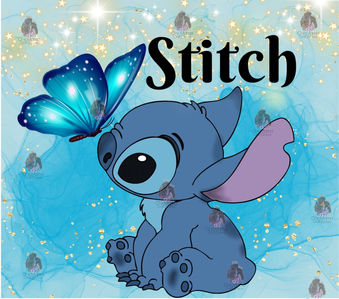 Stitch Tumbler Wrap, 20oz Skinny STRAIGHT Digital File, Lilo and Stitch
