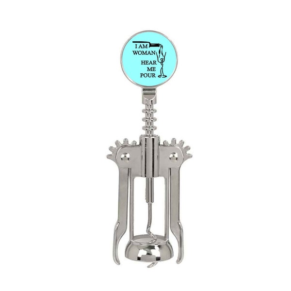 Personalized wine opener, metal wine opener, fun wine opener, customizable wine opener, wine opener, wine opener gift, unique wine opener