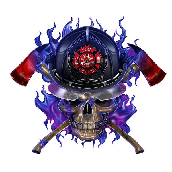 Purple Fire Skull emblem download, fire skull download, full color download, support firefighter, fire skull, fireman, fire skull, fire dept