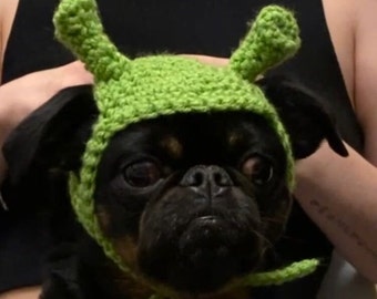 PATTERN!! Shrek Hat for Dogs