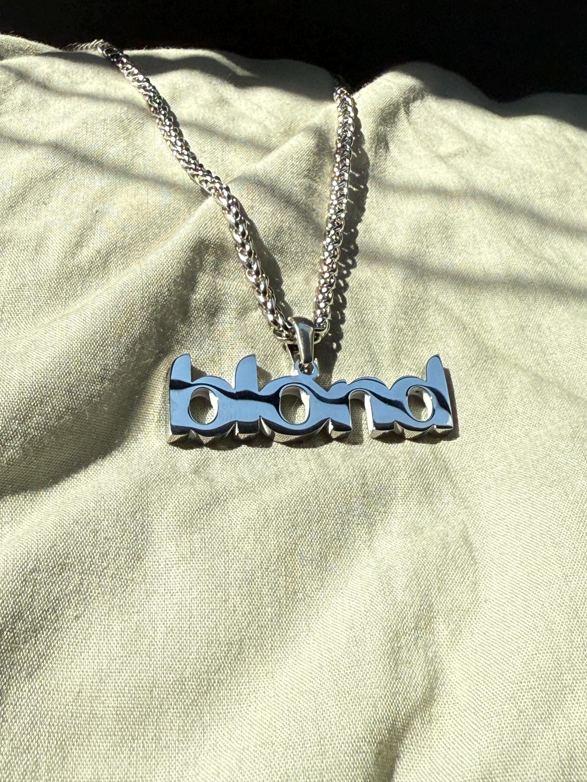 Frank Ocean 'blond' Pendant Necklace: Lyrical Links Tribute - Etsy