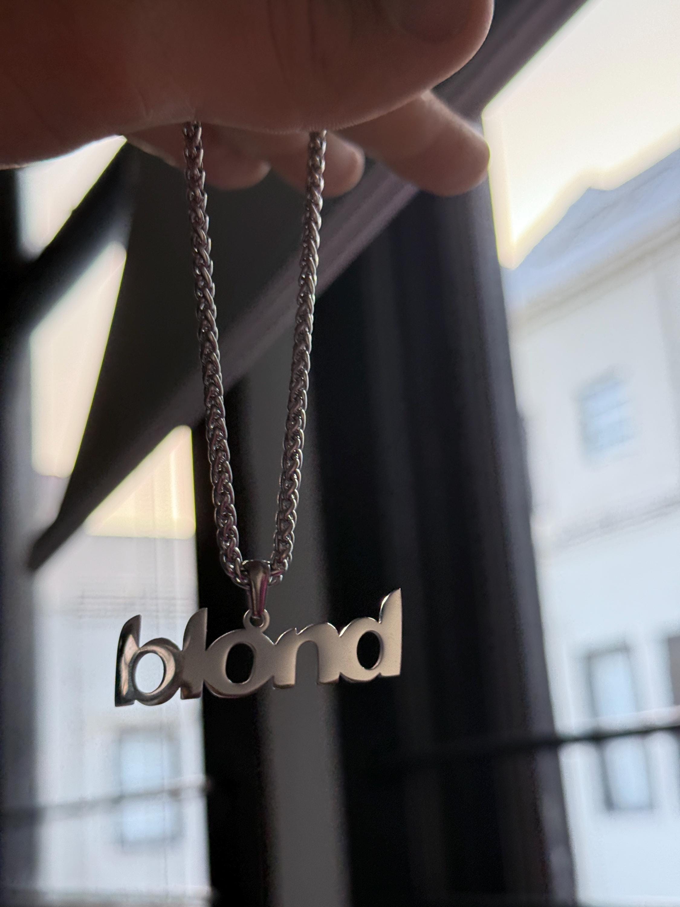 Frank Ocean 'blond' Pendant Necklace: Lyrical Links Tribute - Etsy