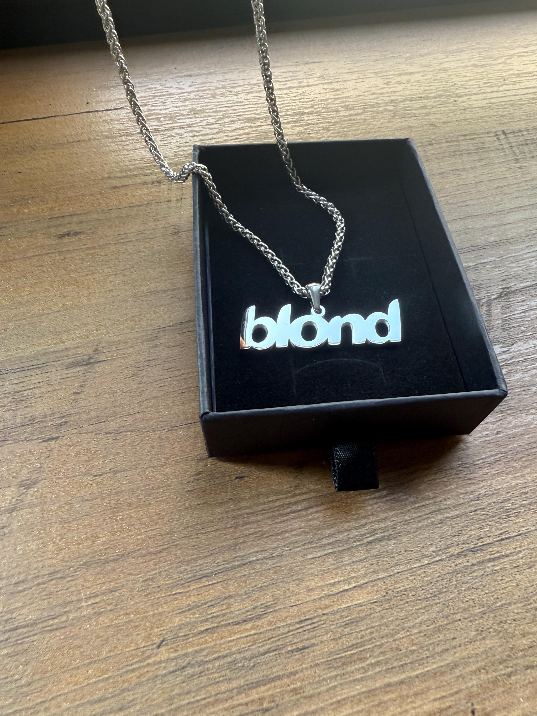 Frank Ocean 'blond' Pendant Necklace: Lyrical Links Tribute - Etsy