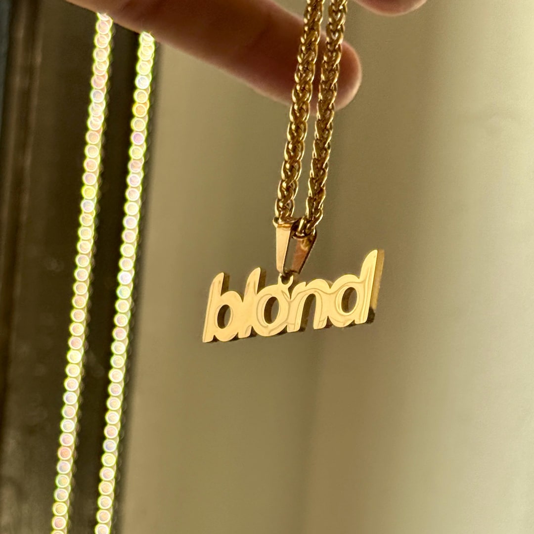 r ネックレス Frank Ocean Frank Ocean 'blond' Pendant Necklace: Lyrical Links Tribute - Etsy