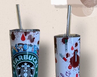 Phlebotomy vibes medical tumbler