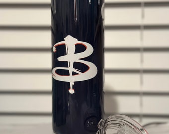 Buffy vampire tumbler 2 in 1 water tumbler and coffee tumbler
