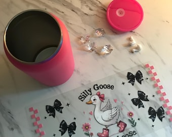 Kubek Silly Goose | 16 uncji, stal nierdzewna, z niestandardową pokrywką