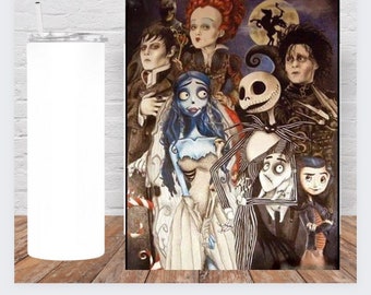 Fall nightmare theme tumbler