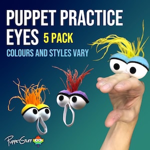 Confezione da 5 occhi per marionette da esercitazione (mano non inclusa!)