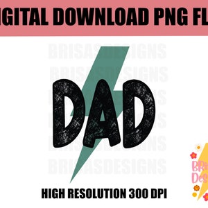 Dad png papa png daddy png dada png dad sublimation Fathers Day sublimation lighting bolt dad lighting bolt dad and son png image 1