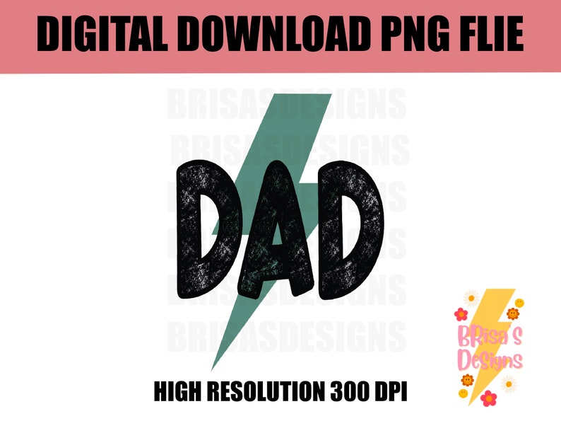 Dad png papa png daddy png dada png dad sublimation Fathers Day sublimation lighting bolt dad lighting bolt dad and son png image 1