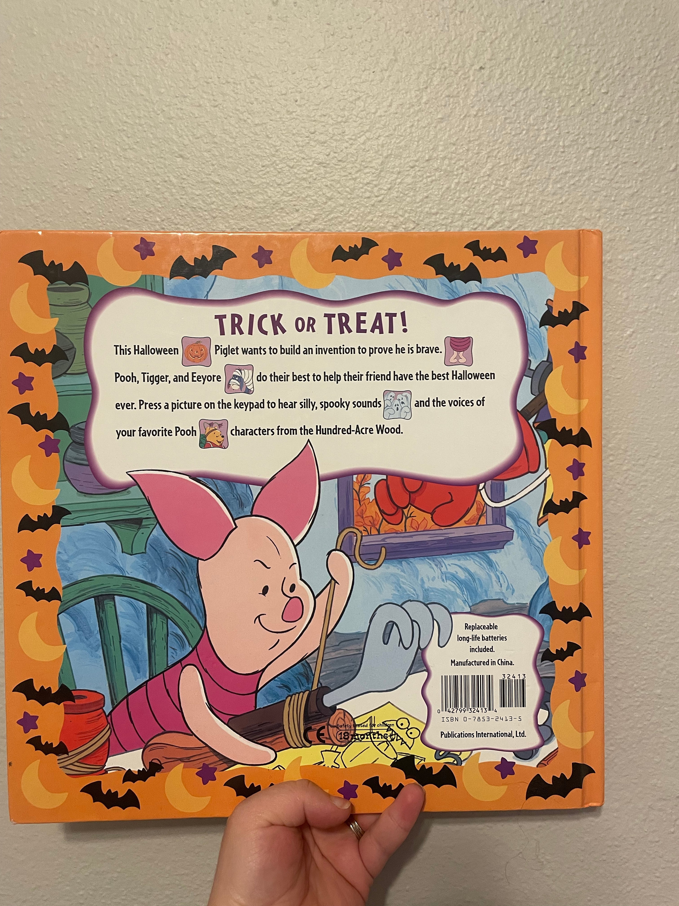 Boo to You Too Winnie the Pooh Play a Sound Book Trick or - Etsy