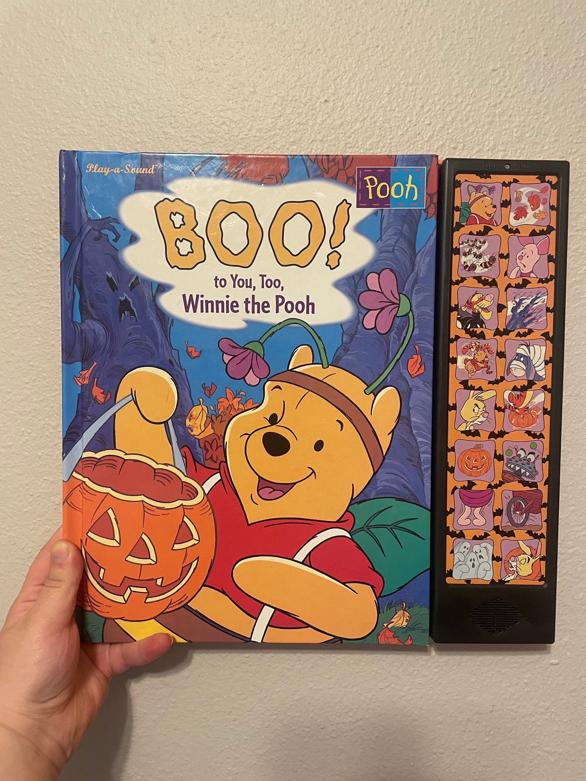 Boo To You Too Winnie The Pooh Boo to You Too Winnie the Pooh Play a Sound Book Trick or - Etsy