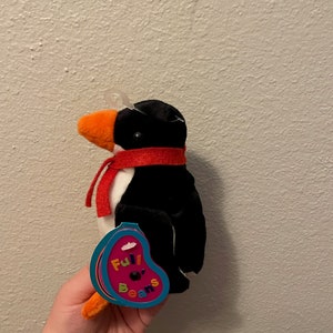 Full O Beans Avon Bear Plush January Flapper the Penguin 1999