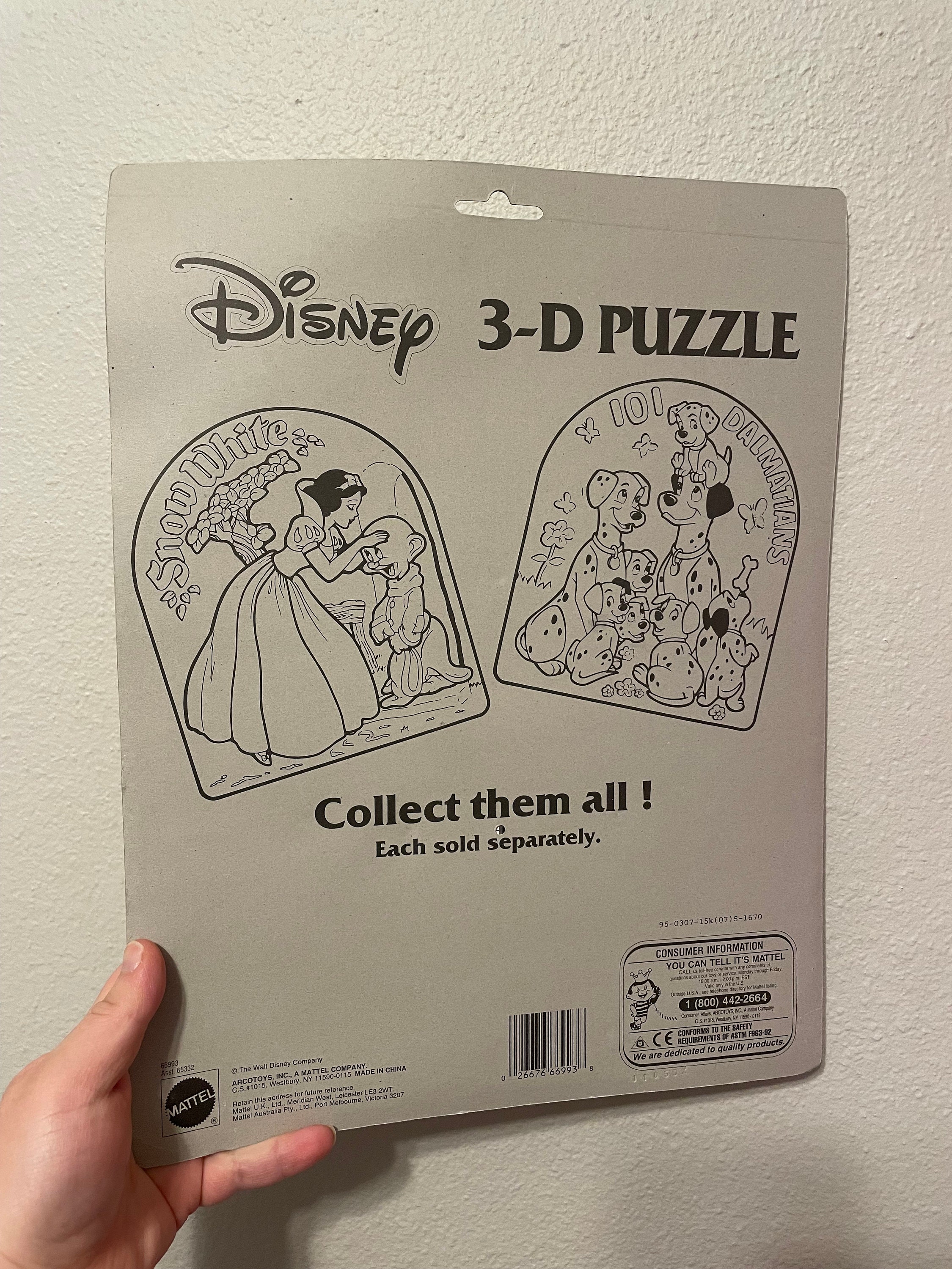 Vintage Disney 101 Dalmatians 3D Puzzle Mattel Toys UNOPENED - Etsy