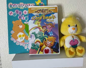 Care Baers Bundle. 2003 Birthday Care Baer and The Care Bears Movie VHS and Care Bears Coloring Book
