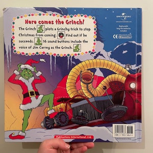 WORKING Dr. Seuss How the Grinch Stole Christmas Play a Sound Hardcover